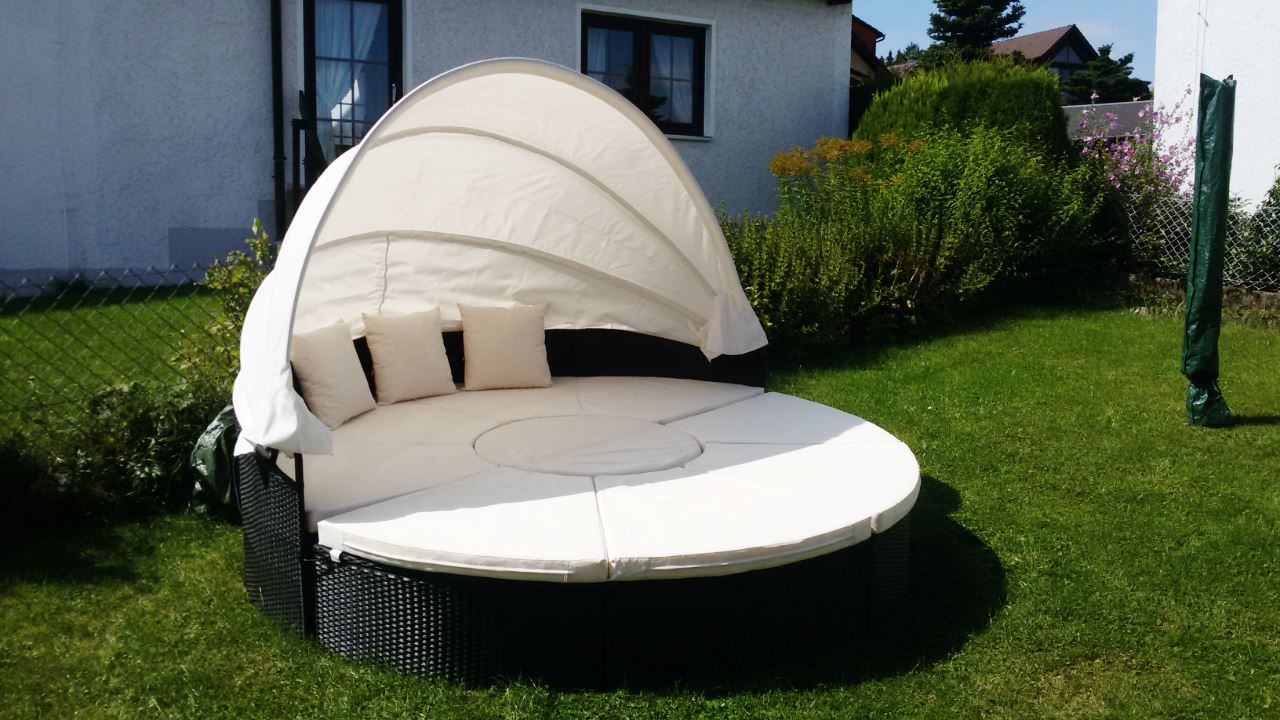 Sonneninsel aus Polyrattan ein günstiges Gartenmöbel FliXbi